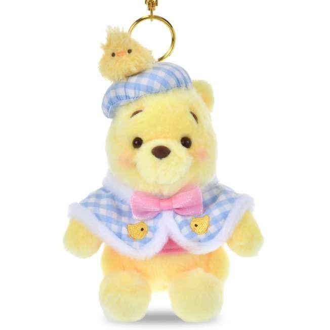 Japan Tokyo Disney Store Winnie Pooh Plush Toy Keychain SPRING STYLE 2026