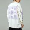 Li-Ning Badfive Series Casual Pattern Print Crew Neck Long Sleeve T-Shirt Men Tops Off-White AHSRB51-2
