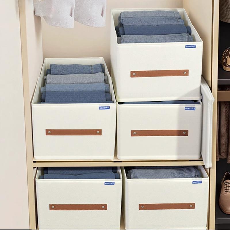 Thickened Pants Clothes Storage Box Foldable Organizer for Jeans Sweatshirt Shirt Wardrobe Organizers of Cabinets and Drawer