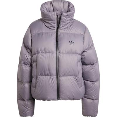Originals Regendown Puffer Crop Zip Varm Sports Løs Langærmet Brød Dunjakke Damejakker Skyggegrå IY2374