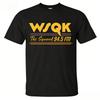 Retro Sshaped  Stranger Tshaped WSQK Sneezing Rock Hawkins Tshirt Sneezing Radio Tshirt 80s Broadcast Style
