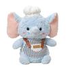 20/25cm Chef Cartoon Animal Plush Toy Stuffed Kawaii Bib Elephant Lamb Chick Elephant Penguin Pig Doll Companion Plushie Gift