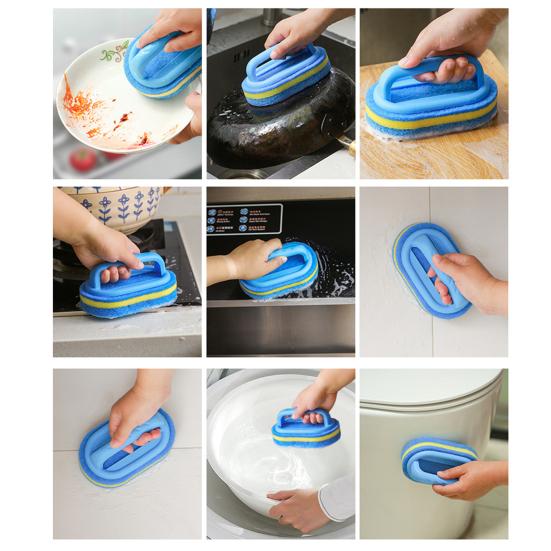 Cleaning Brush Bathtub Floor Sink Dish Scrubber Easy to Use Handcrafted Cleaning Brush Cleaning Accessory
