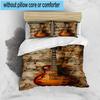 Guitar Notes Harmony 3pcs Bedding,Including 1pc Duvet Cover And 2pcs Pillowcases Perfect for Christmas,Ideal for Bedroom, Dormitory