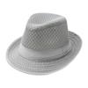 Mesh Western Cowboy Hat Breathable Jazz Fedora Hats New Roll Brim Cowgirl Cap  Outdoor Riding