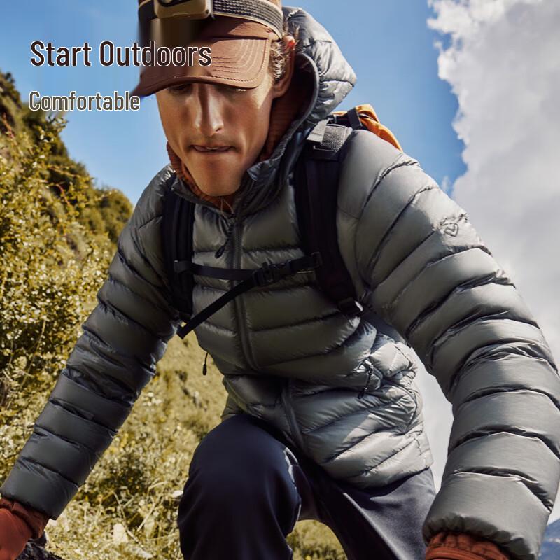 NORTHLAND Men's Goose Down Hooded Jacket NDJFH5692E