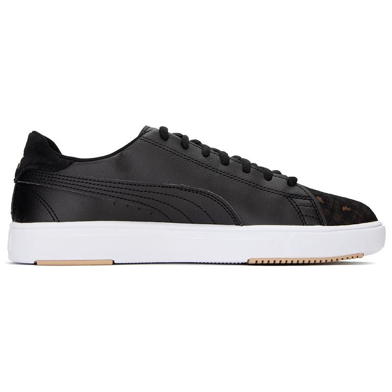 Puma Serve Pro Lite Cny Leather Synthetic Casual Low Top Sneakers Unisex Sneakers Black White 389378-02