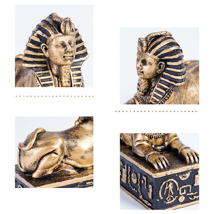 Egyptians Styles Sphinx Statue Figurines Desktop Ornament for Bookshelfs Cabinet Home Decors Table Centerpieces Gift