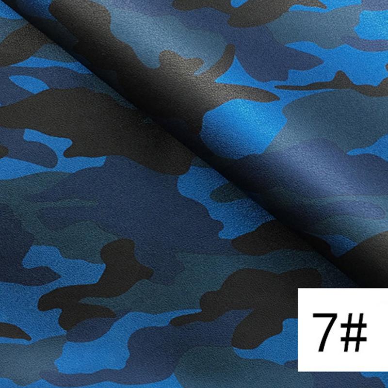 100*138cm Camouflage Faux Leather Artificial PU Leather Fabric For Upholstery Background Wall Sliding Door Furniture Material