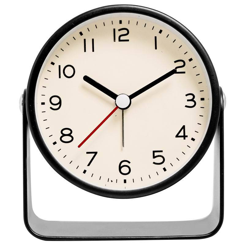 

Metal Small Rotary Clock Swing Alarm Clock Quartz Clock Hand Clock New Metal Desktop Clock