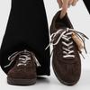 Comfortable And Versatile Thin-Soled Casual Forrest Gump Shoes Lace-Up Outdoor Board Shoes Round Head Commuting Shoes Men'S British Style