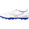 Mizuno Pro 3 Bout Rond Lacets AG (Crampons Courts en Caoutchouc) Chaussures de Football Support Équilibre Résistantes aux Chocs Homme Chaussures de Football Bleu Blanc P1GA228425