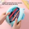 Miku Plush Pencil Case Large Capacity Cartoon Stationery Storage Bag For Students And Kids