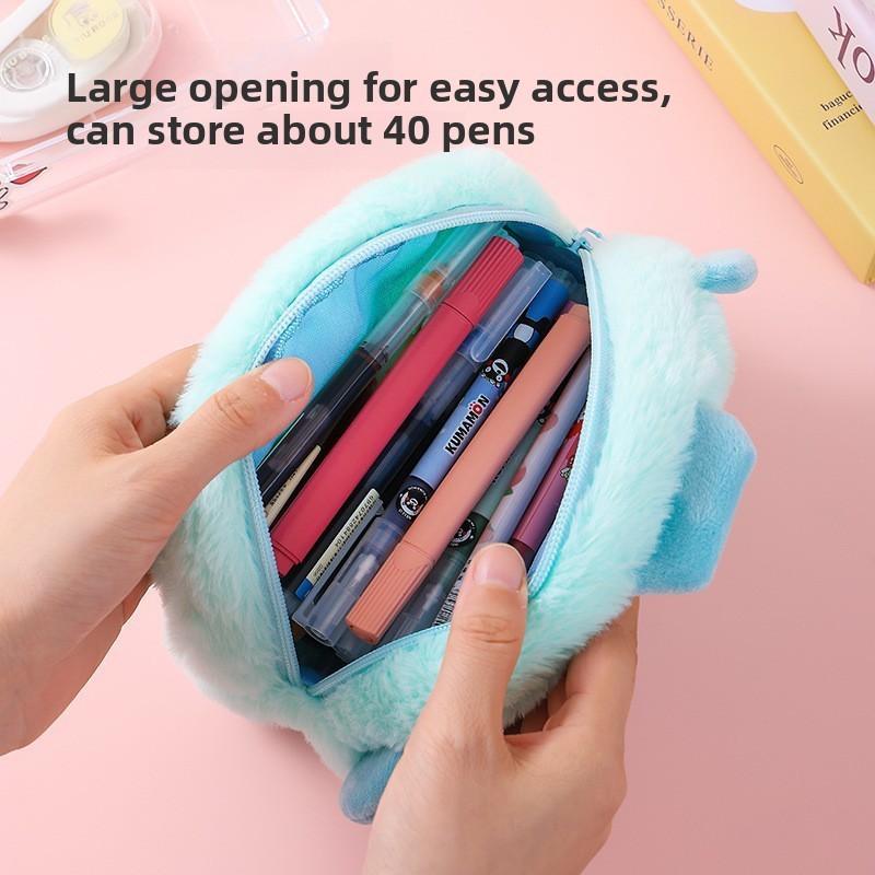 Miku Plush Pencil Case Large Capacity Cartoon Stationery Storage Bag For Students And Kids