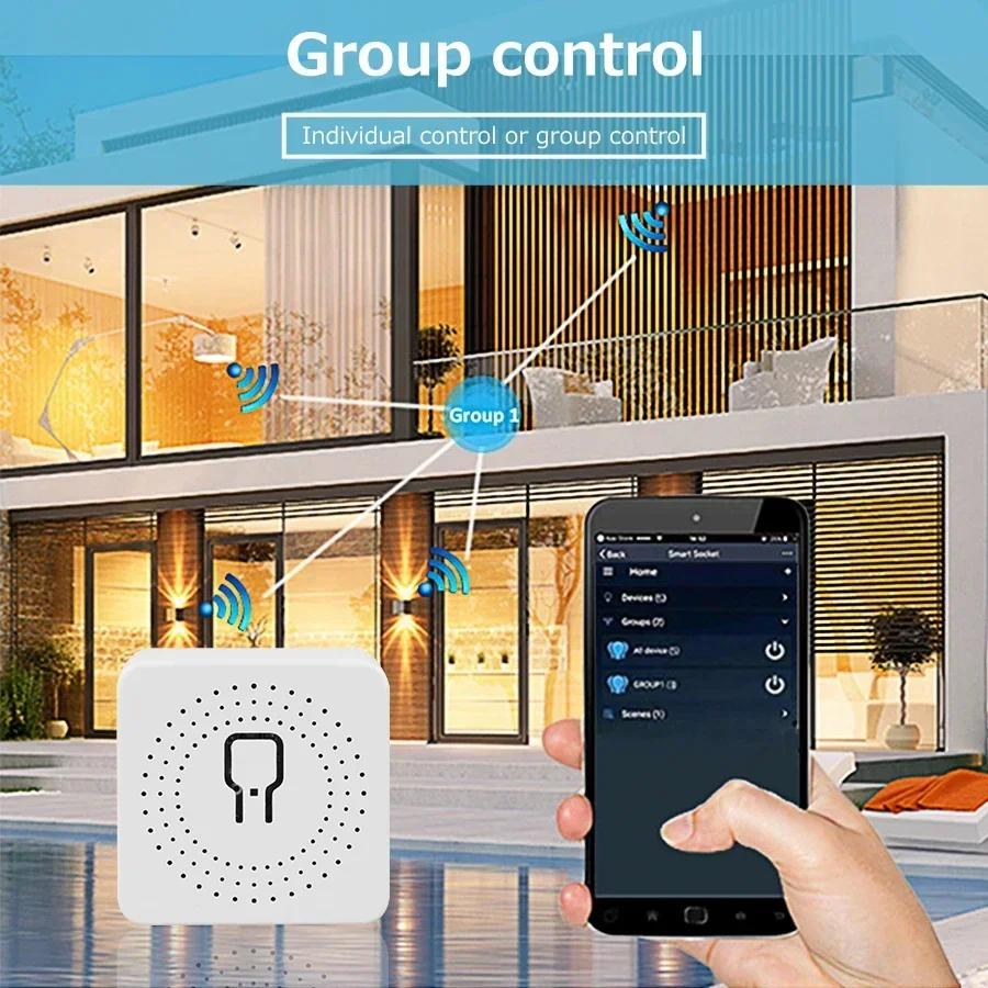 Tuya Smart WiFi ZigBee Schalter Unterbrecher 16A 100-240V 2-Wege-Steuerung Smart Life APP Fernbedienung Funktioniert mit Alexa Google Assistant