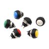 Waterproof Non-locking Round Horn Button Switch PBS-33B - 12mm Self-resetting