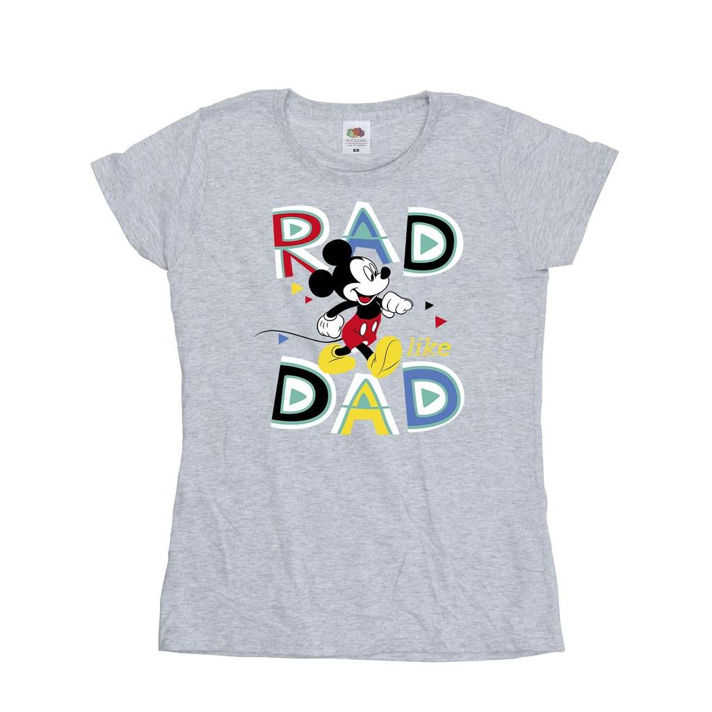 Disney Womens/Ladies Mickey Mouse Rad Dad Cotton T-Shirt
