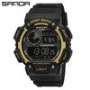 Sanda Men's & Women's Multifunction Waterproof Shockproof Watch with Alarm