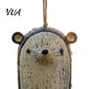 Whimsical Animal Chime Pendant Handmade Wind Chime, Hand Painted Resin Woodland Hanging Decor, Rustic Garden Decorative Backyard Tree Accents Outdoor