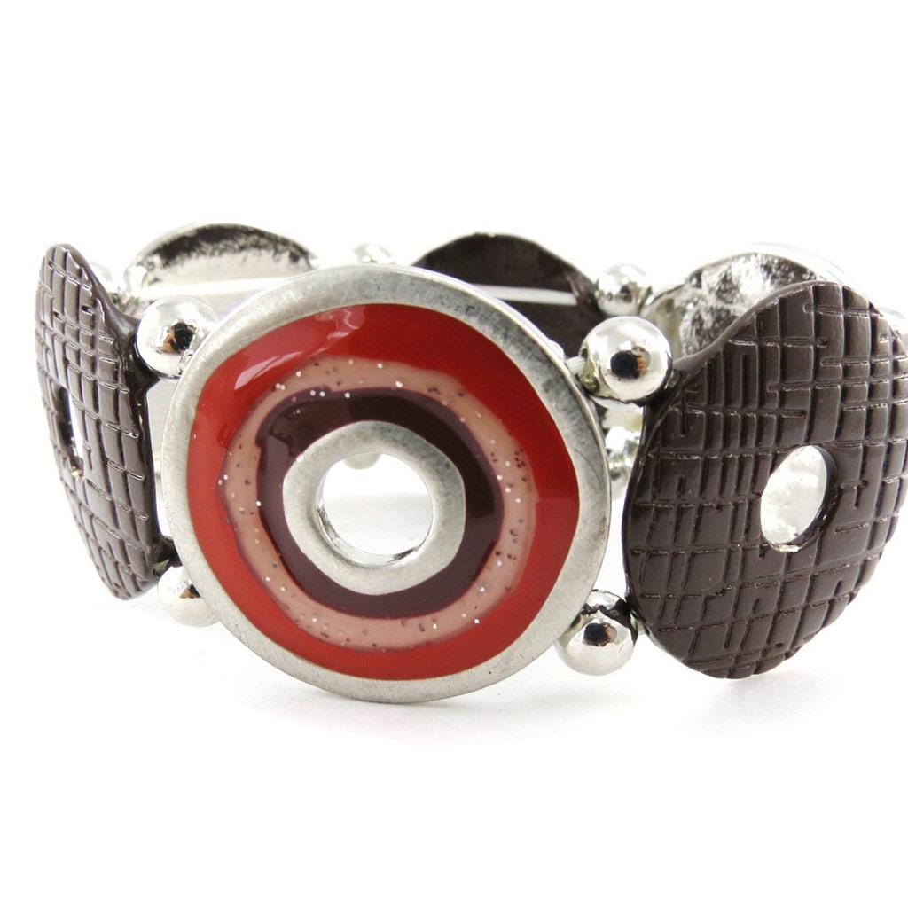 NOA [J1959] - Bracelet Créateur 'Amandine' marron