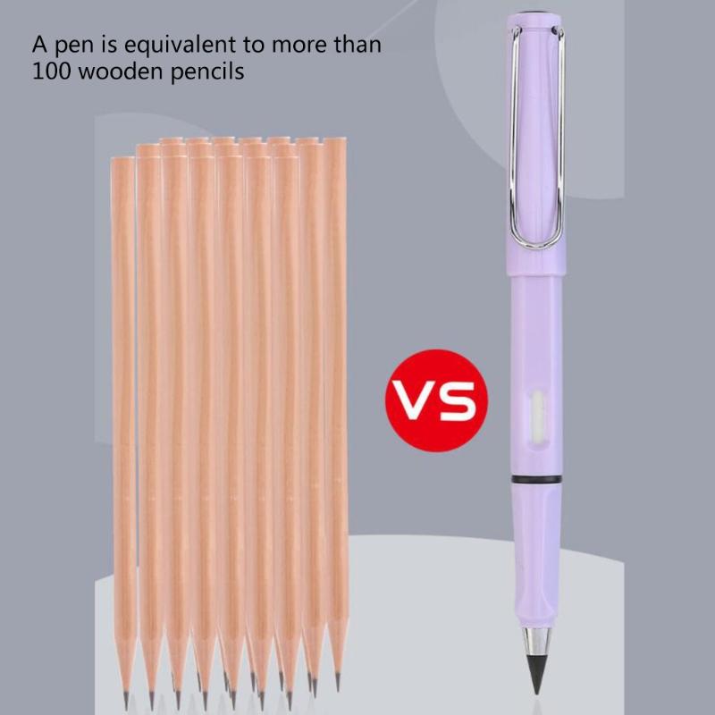 Portable Erasable Inkless Pencil Refillable Inkless Pencil Unique Screw Interface Design Detachable Pen Nib for Children