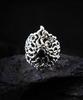 Sterlingworth Forgetfulness Flower Natural Stone Silver Ring