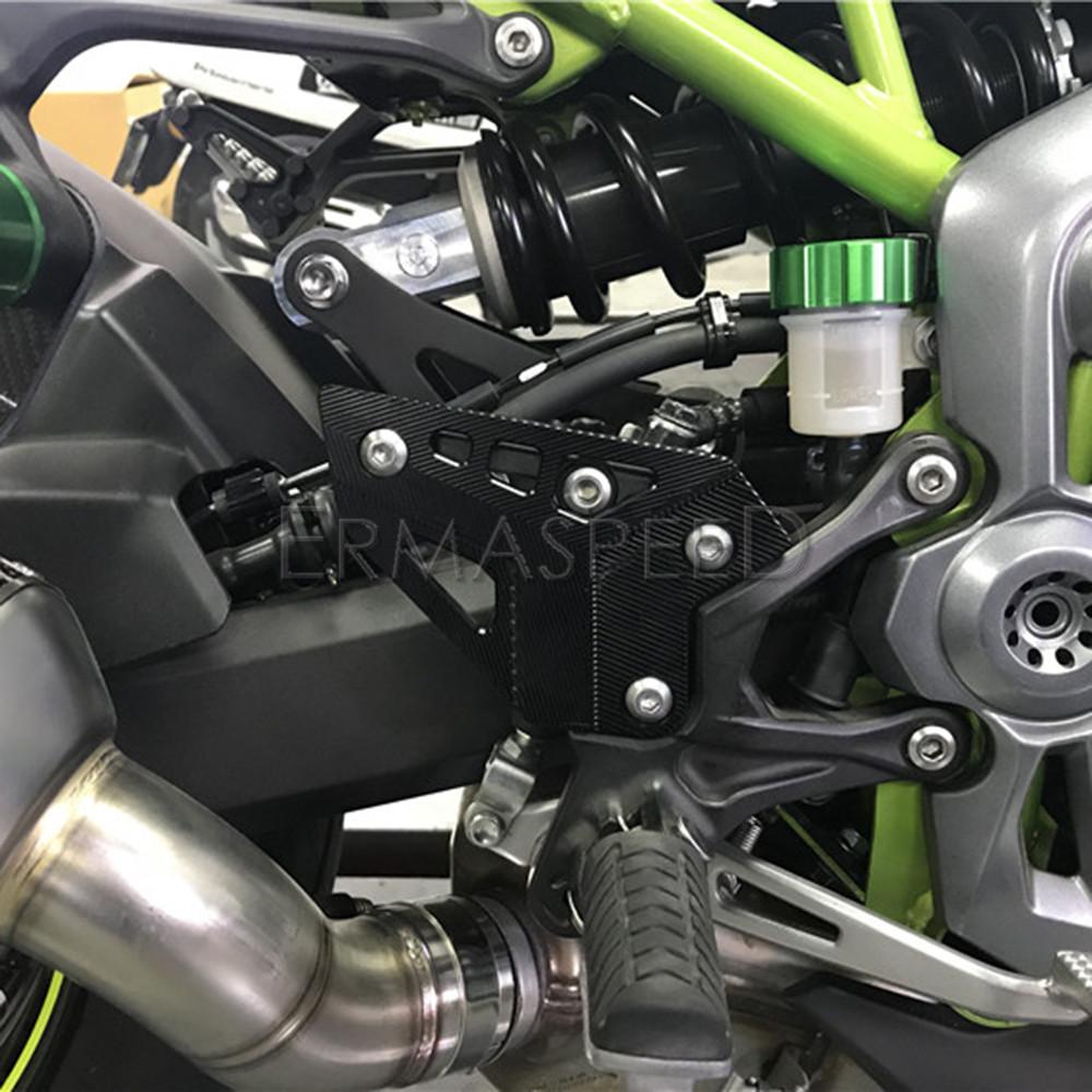 For Z900 2017 2018    Motorcycle FootPeg Footrest Rear Set Heel Plate Guard Protector Motorcycle