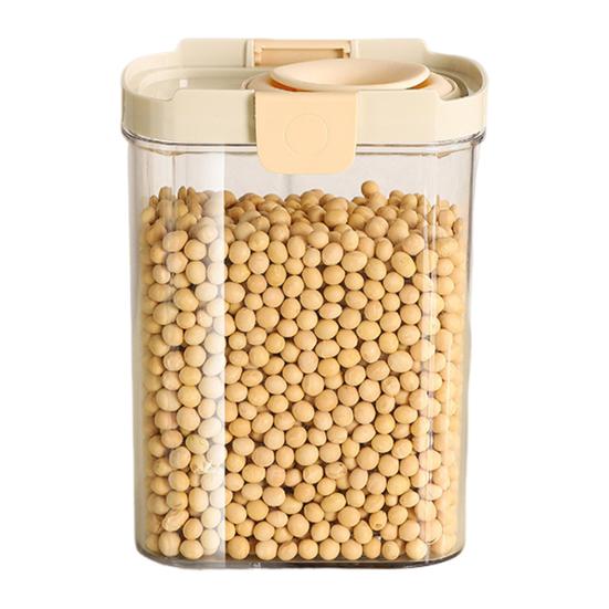 

Герметичная банка для хранения, органайзер для хлопьев, не содержит БФА, большая вместимость, прозрачный дизайн, банка для хранения сухих продуктов, муки, сахара L