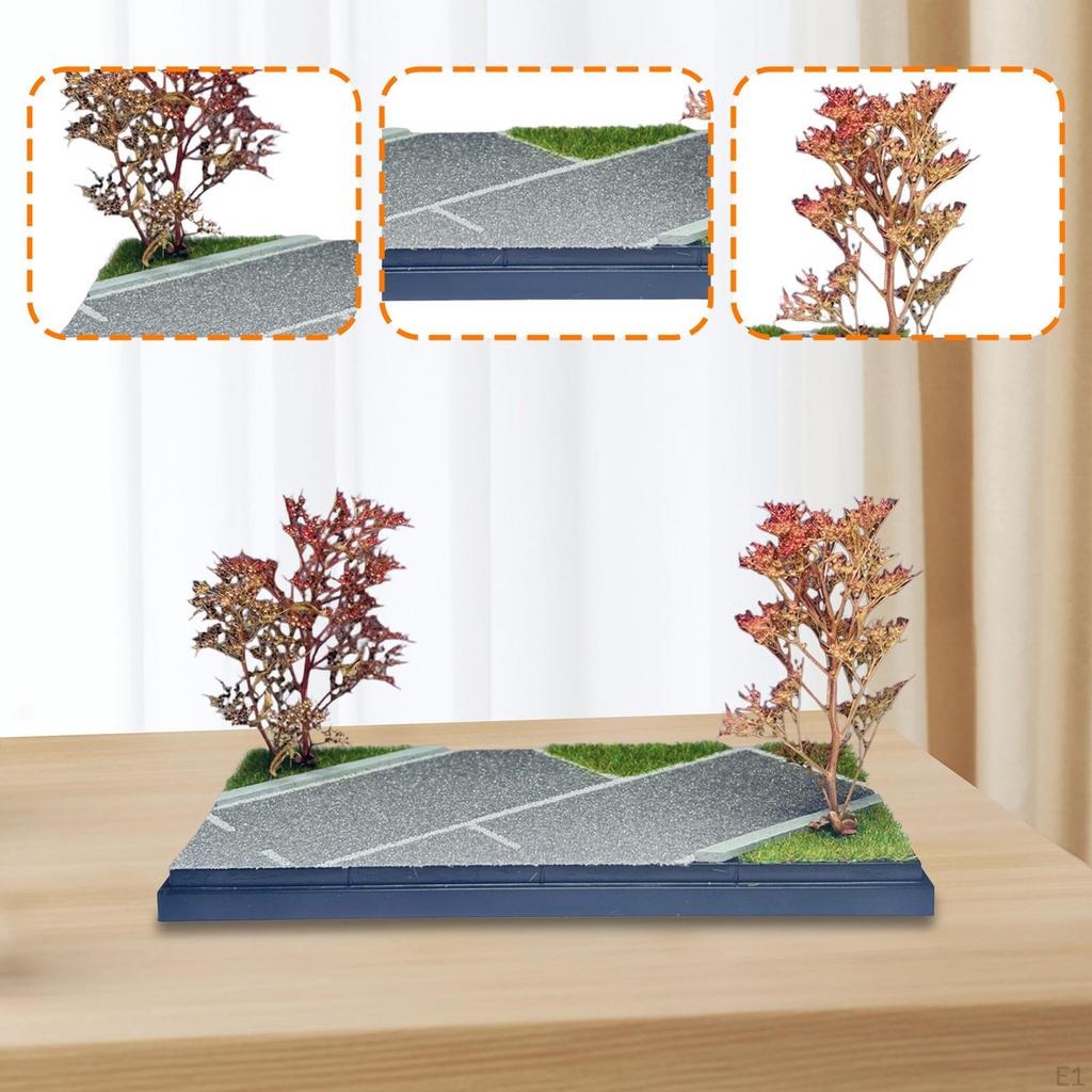 1/64 Model Car Display Case, Miniature Scene Ornament, Micro Landscape Decor, Toy Storage