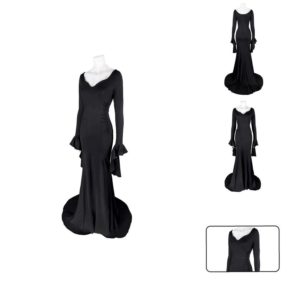 Morticia Addams Dress Sexy Gothic Cosplay Outfit From The Addams Family