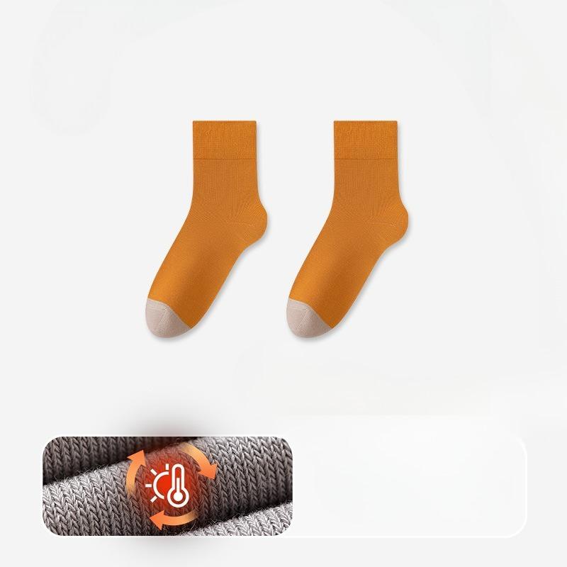 Men's Autumn and Winter New Warm and Thick Antibacterial Deodorant Wicking Tube Cotton Socks