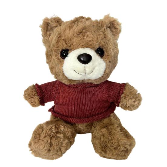 Teddy Bear Plush Toy with Hoodie Soft Stuffed Animal for Christmas Gift Cartoon Huggable Plush Doll for Kids