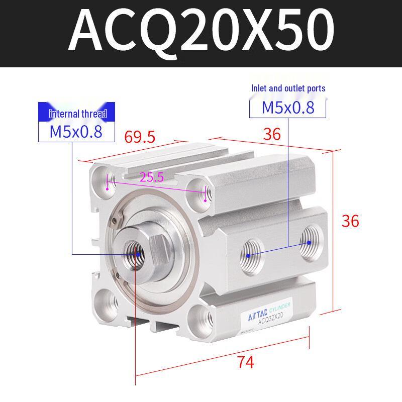 AirTAC Thin Cylinder Series ACQ 20-100S