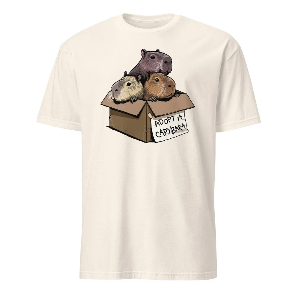 Capybara Shirt Adopt A Capybara Funny Rodent Animal T-Shirt Size S-3XL Gift Tee
