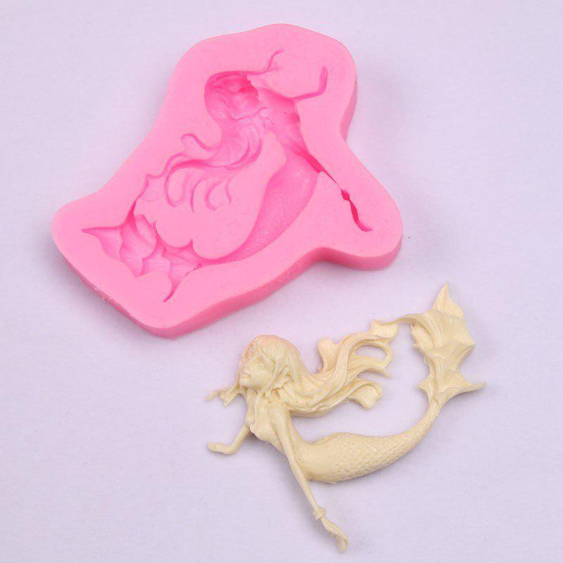 Silikonform Meerjungfrau-Form Fondantformen Backen Gebäck Pudding Schokoladenform Kuchendekorationswerkzeuge