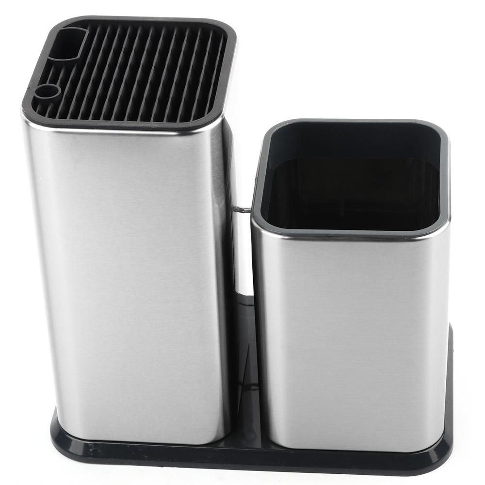 Thickened Utensil Bucket Rustless Steel Storage Tube Storage Holder  Spoon Storage