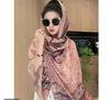 Women's Retro Ethnic Silk Scarf with Frog Button Shawl for Sun Protection