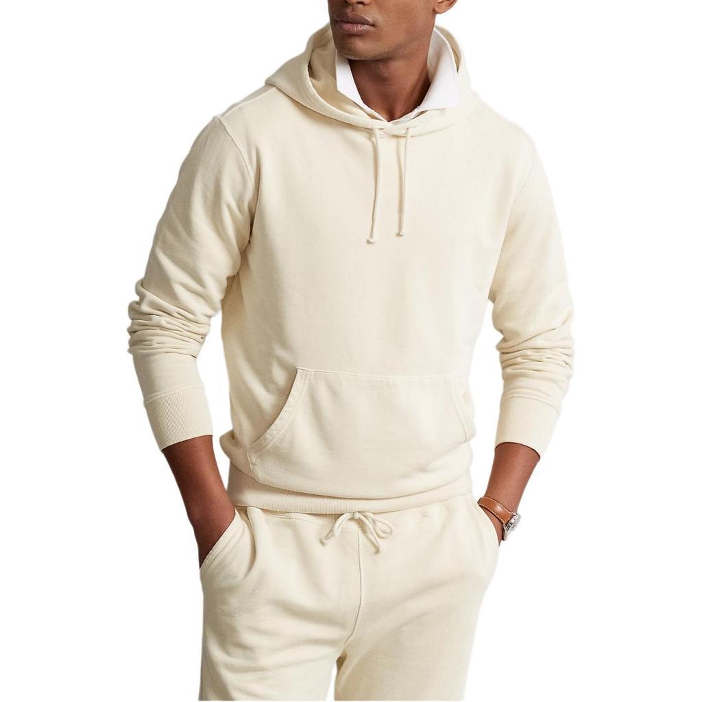 Polo Ralph Lauren FW25 Small Pony Logo Embroidered Solid Color Cotton Fleece Hooded Long Sleeve Sweatshirt Men Sweatshirt MNPOKNI16822233-101