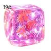 Stress Relief Toy for Halloween Christmas, Anxiety Reduction Ice Cube Squeeze Clear Fidget Toy, Slow Rising Sensory Holiday Gift