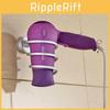 Blow Spiral Hair Dryer Stand Flat Holder Wall Mounted Hang Organizer Supplies