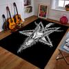 "Goat Head with Pentagram Design" Patterned Carpet a Non Slip Rug Suitable for All Seasons and Any Setting, Gift