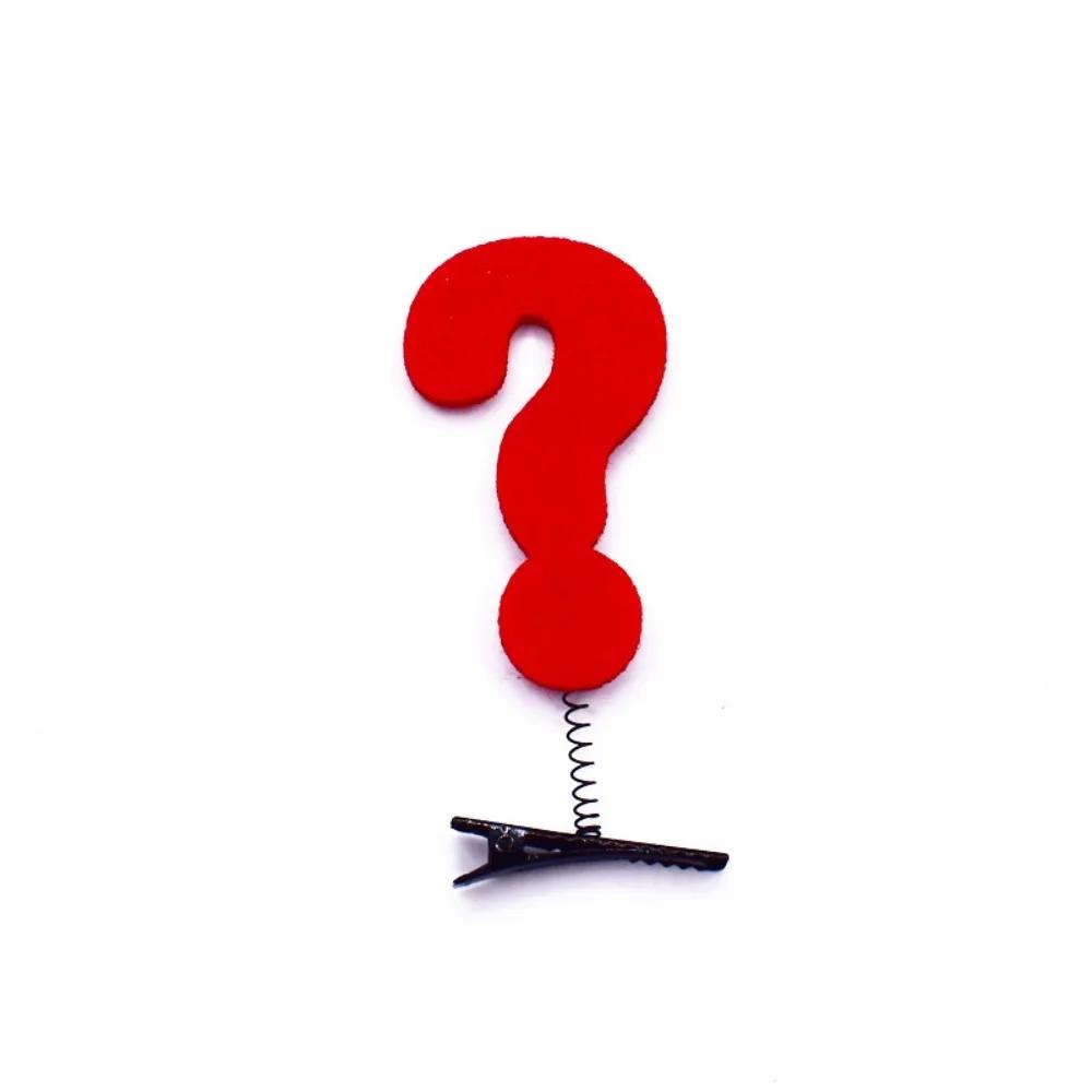 WiFi Funny Hairpin 2024 3D Lightning Symbol Hair Clip Sweet Question Mark Hair Accessories Party