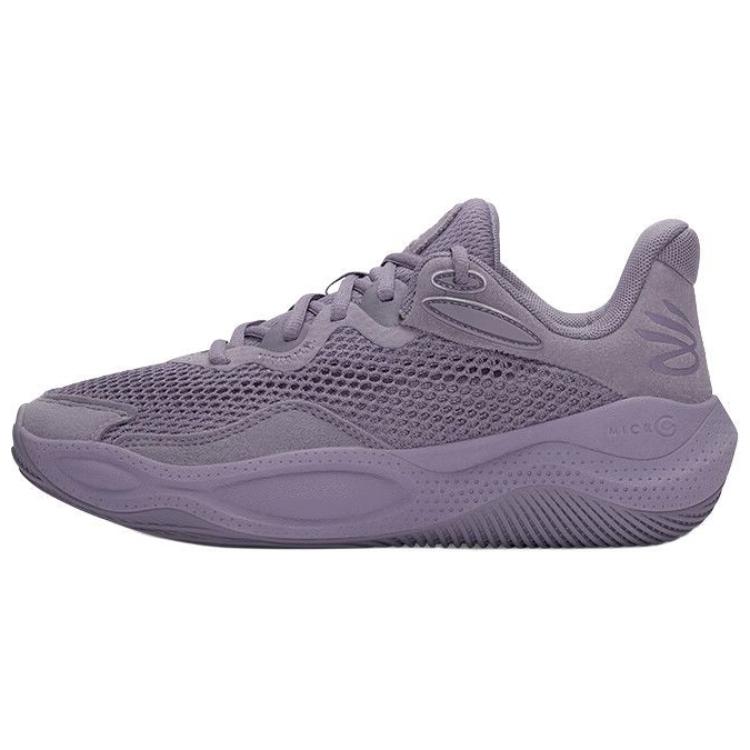 Under Armour Curry Splash 24 Simple Comfortable Non-Slip Durable Low-Top Basketball Shoes Unisex Sneaker Gray Purple 3028193-550