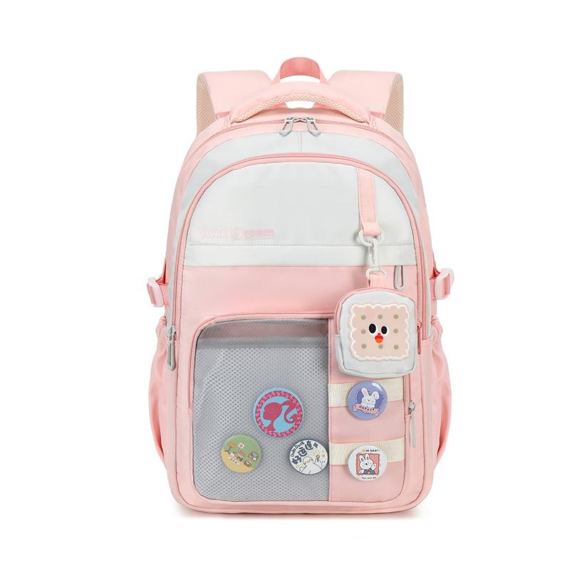 Simple Schoolbag Female Middle School Students Large Capacity Junior High School Children Backpack Backpack Fashion