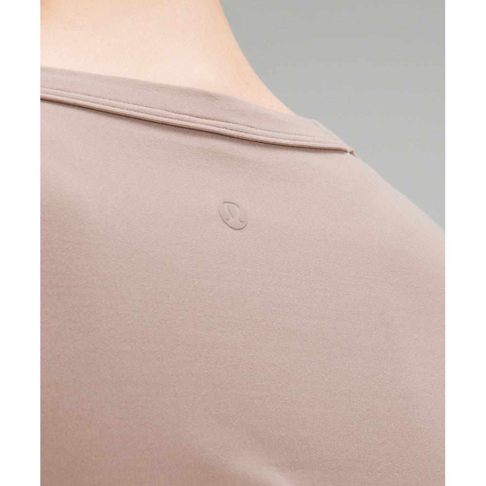 Lululemon Cropped Nulu Twist Hem Short Sleeve Shirt Taupetastic