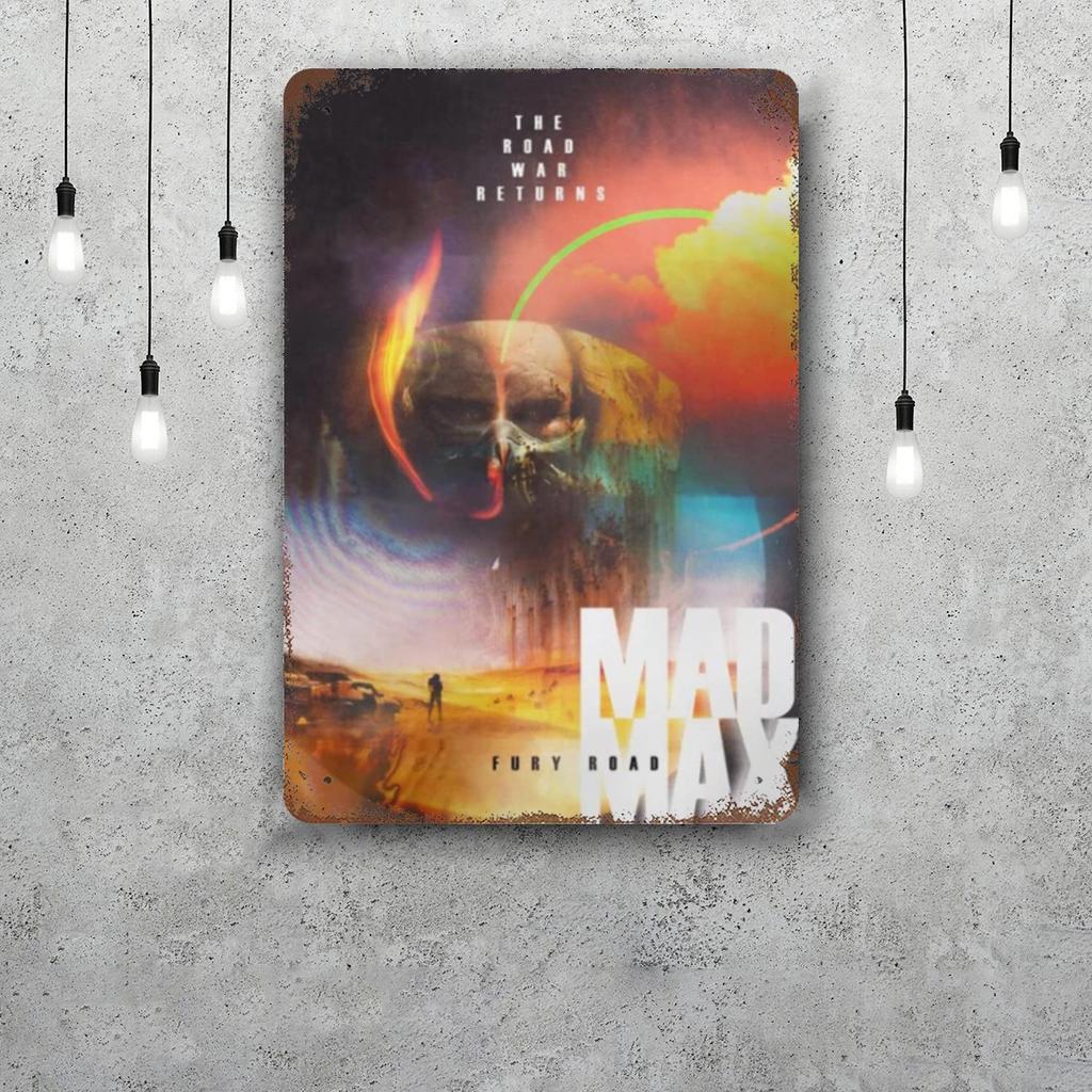Mad Max Classic Poster Rusty Metal Plaque Retro Decorative Plate Bar Man Cave Garage Club Metal Sign Wall Decoration