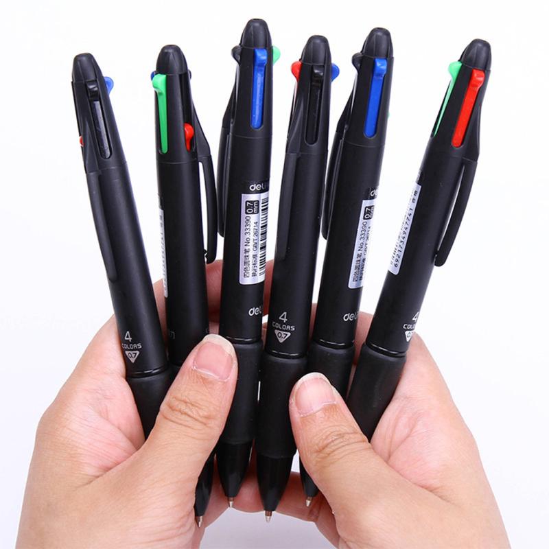 

0.7MM 4 in 1 MultiColor Pen Ballpoint Pen Colorful Retractable Ballpoint Pen Four-color
