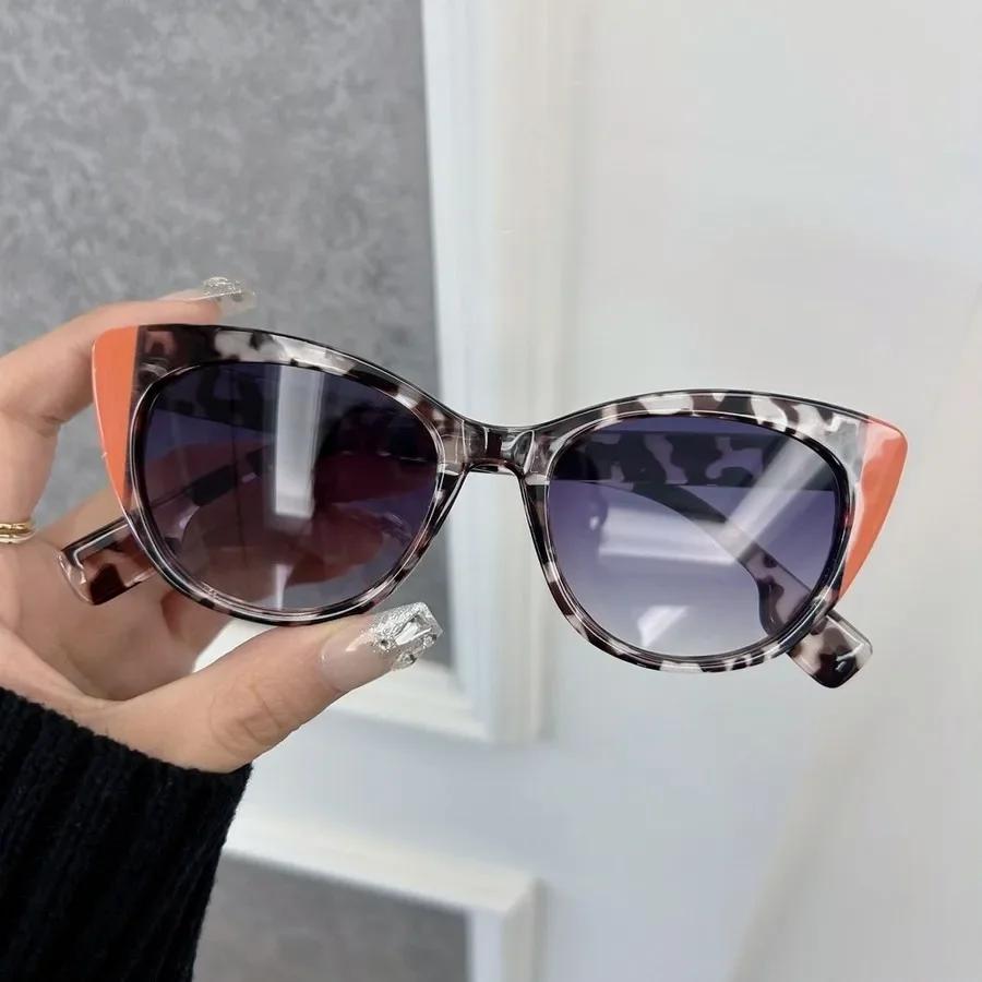 Trendy Cat Eye Sunglasses Women Men Retro Mirror Lens Stylish Sun Glasses Female Male Personality Colors