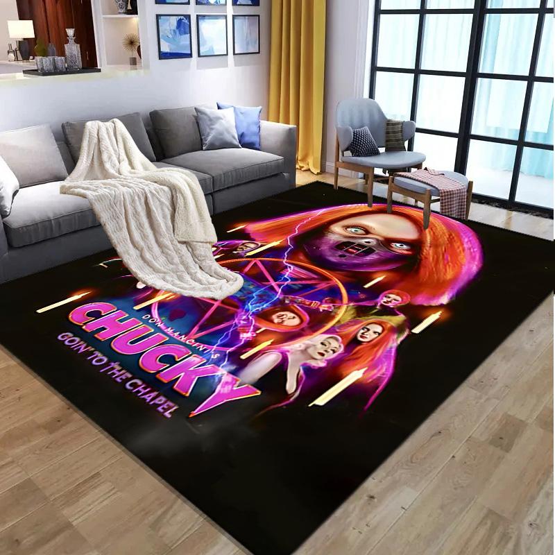 horror movie Pattern Rug, Indoor/Outdoor Mat, for Picnic, Gameroom, Bedroom, Office, Living Room, Home Decor Carpet, Birthday Gift