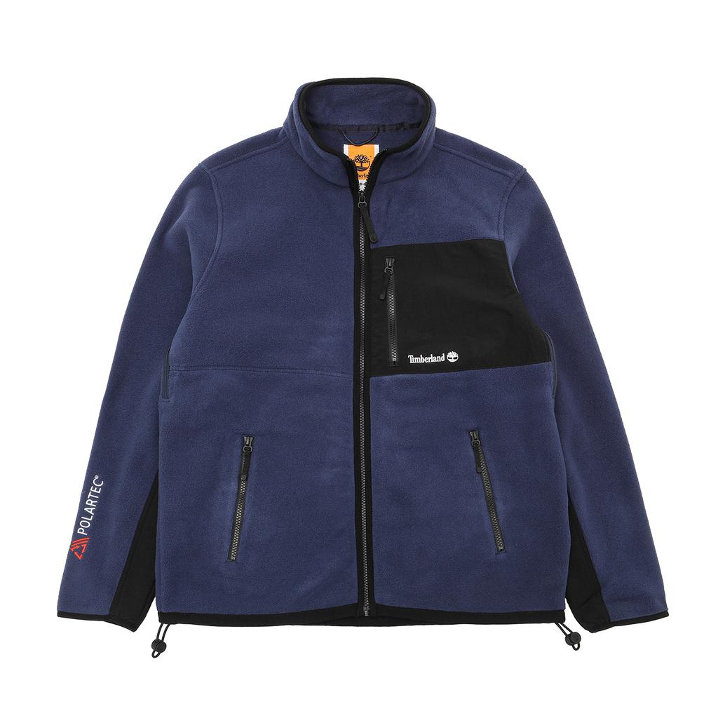 Timberland Zipper Cardigan Polartec Fleece Jacket Men jackets Dark-Blue A2M3H451